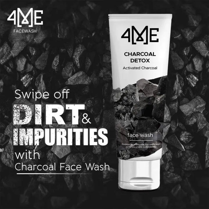 4ME CHARCOAL DETOX ACTIVATED CHARCOAL FACE WASH